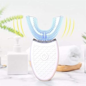 Tandborste 360 ​​grader Soft U Type Tooth Brush Silicon Head Sonic Electric USB Charge Full Automatic Waterproof Teething 220921