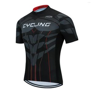 Jackets de corrida 2022 RCC Sky Bike Team Men Cycling Jersey Tops/Sleeve Sleeve Summer Style MTB Shirt