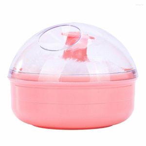 Makeup Sponges Cosmetic Foundation Powder Puff Portable Kid Soft Body Talcum Durable Sponge Box Case Container Useful Plush