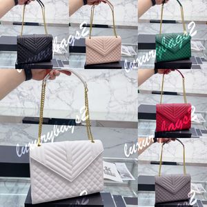 Zarf çantası chian el çantaları crossbody bayanlar omuz çantaları klasik kadın kılıflar 32cm rael deri 6 renk kare kapitone tote çanta