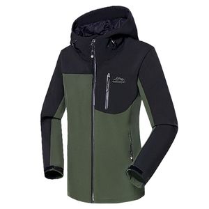 Herrjackor man vintervattentät utomhusfiske vandring camping klättring vandring skidjackor män överdimensionerade fleece softshell kappa 220921