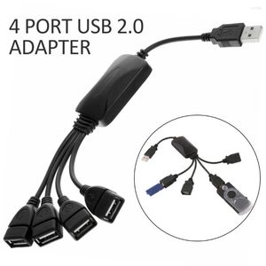 1pc HUB USB2.0 Computer Splitter Socket 4 In 1 Multi-interface Expansion Charging Power Cable Adapter For Windows 95/98/2000/