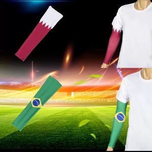 World Cup flag sleeve ball ice silk sleeve gift outdoor sun protection fans RRB15625