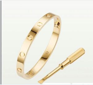 Bracciale a vite Bracciali di design Gioielli di lusso Bracciale da donna Classico Acciaio al titanio Lega Placcato in oro Colori artigianali Oro/Argento/Rosa Mai sbiadire Non Allergimju