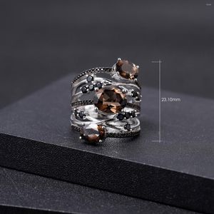 Klaster pierścieni balet klejnot 925 srebrny srebrny układ palec rocznicowy biżuteria 3.30ct naturalny kamień kwarcowy kwarcowy dla kobiet