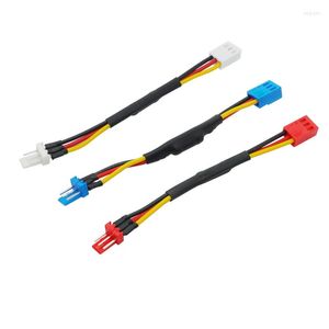 Computer Cables 10pcs/lot Fan Resistor Cable 3Pin Male To Female Connector Reduce PC CPU 4P Speed Noise Slow Down