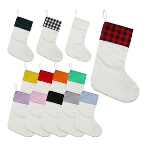 Christmas Decorations socks Children's Xmas gift bag Heat transfer printing Christmas-stocking Christmas-tree ornaments T9I002092