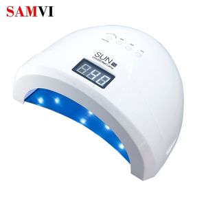 ネイルドライヤーSamvi Sunone 30PCS UVLED 48W LED UV GEL Curing迅速なランプライトポリッシュアートマシン220921