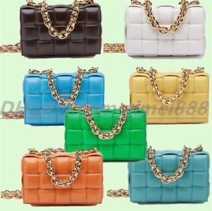 High Quality Hand woven leather shoulder bags chain totes Luxury designer Multi color selection Women's Handbags Shoulder bag cassette Crossbody purses