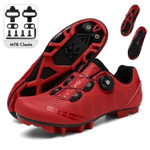Safety Shoes MTB Men Cycling Sneaker with Cleats Women Sports Speed Road Bicycle Self-Locking SPD Racing Mountain Bike Footwear 220921