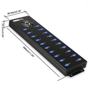 Sipolar Multi Universal Mobile Phones IPad 20 Ports USB 2.0 Industrial Grade Data And Charger Hub With 12V 10A Power Supply