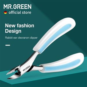 Cuticle Scissors MRGREEN Toenail Clippers Rabbit Ears Professional Pedicure Tool Nail AntiSplash Ingrown Cutters Manicure Tools Sets 220921