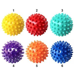 1 PC PVC Spiky Massage Ball Trigger Point Sport Fitness Hand Foot Pain Stress Relief Muscle Relax Ball For Massaging269J