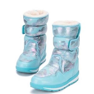 Boots Winter Kids Shoes Girls Boys Snow Warm Outdoor Children Ankle Waterproof Non slip Plush Infant L220921