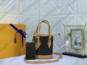 Nano Baget Bag 22ss jesienne zima ogród ogród kwiatowy Cross Body Projektantka 2PCS Zestaw torby Płótno Zakupy Złota torebka marka luksurys Women Portfel M81489 M81724