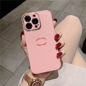 Для телефона iPhone 15 14 Pro Max 13 плюс 12 11 XS XR Designer Phonecase Pink Letter Case Cover Shell Shilicone Shock-Resect