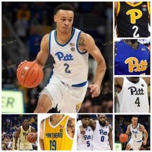 Nik1 NCAA College Pitt Panthers Jersey de basquete 5 Au'diese Toney 11 Justin Champagnie 12 Abdoul Karim Coulibaly 23 Samson George Custom