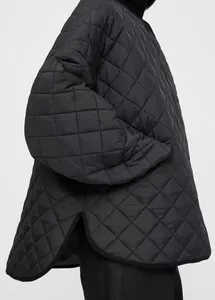 Fall/Winter 2022 Women's Down & Parkas Quilted Cotton Jacket Tote-me Lazy Loose Outfit Bread Jacket Cotto-n Jac-ket Black Brown White