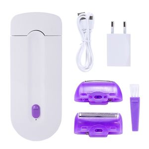 Epilator USB Kobiety Przenośne usuwanie włosów Rotary Shaver Body Twarz Bikini warga depilator Remover Laser 220921