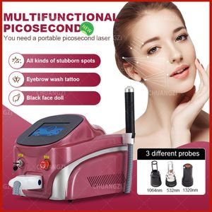 Portable Version RF Equipment New Q-switched Nd Yga Laser Tattoo Removal Skin Second Beauty Device Die beliebtesten Produkte