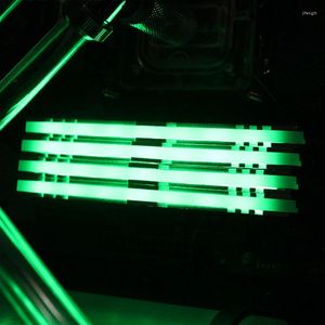 Desktop Computer Case Decoration Monochrome LED Memory Vest Thermal RAM Light 1Pcs Heatsink Shell Compatible All Series