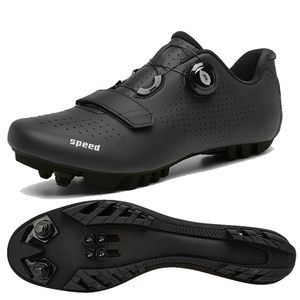 Sapatos de segurança Profissional Mountain Bike Cicling Sneakers MTB Men Road Speed Racing Women Bicycle Shoe Cleat Sport Flat Sport