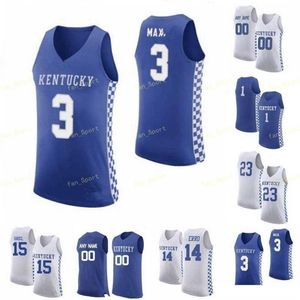 Maglia da basket Nik1 NCAA College Kentucky Wildcats 3 Hamidou Diallo 3 Tyrese Maxey 32 Wenyen Gabriel 33 Ben 4 Nick Richards Cucita personalizzata