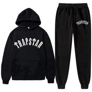 Erkek Trailtsits 2023 Marka Baskılı Spor Giyim Erkekler 14 Renk Sıcak İki Parça Set Gevşek Kapüşonlu Sweatshirt Pantolon Hoodie Jogging