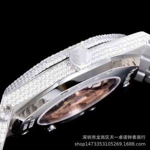 Love 15400 Bi Luxury Full Diamond 15500 Fully Automatic Mechanical Bottom Waterproof Mens Watch