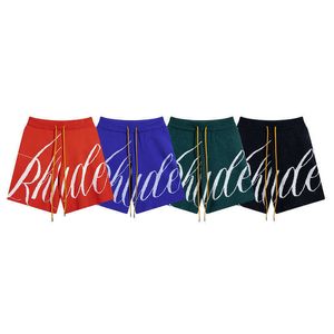 شورتات فاخرة Designerautumn/Winter 22 New Rhude Kninated Shorts American Shorts شعبية متعددة الاستخدامات الضباب الفضفاض