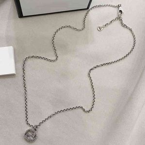 Pendant Necklaces S925 Silver interlocking Necklace personalized fashion couple necklace for girlfriend exclusive Design jewel