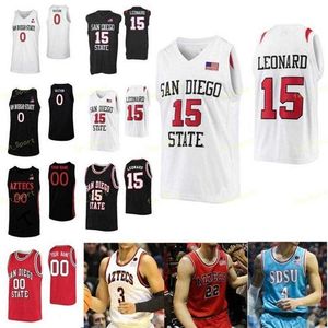 Nik1 NCAA College SDSU San Diego State Aztecs baskettröja 35 Joel Mensah 4 Trey Pulliam 5 Jalen McDaniels Yanni Wetzell Custom Stitched