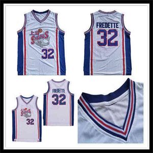 WSKT College bär mäns #32 Shanghai Sharks baskettröjor Team Color White Stitched Jimmer Fredette Jersey S-XXL