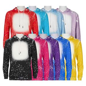 Party Favor Sublimation Blank Sweatshirt Kids Adults Hoodies Tyedie Hiphop Street Culture Clothes Long Sleeve Child-Parent Pullover Hoodies WLY935