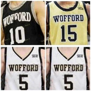 Maglia da basket Nik1 NCAA College Wofford Terrier 25 Messiah Jones 31 Donovan Theme-Love 33 Cameron Jackson 50 Matthew Pegram Custom Stitched