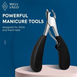 Kutseldsax Miss Sally Professional Tjock Nail Clippers Toenail Nipper Pedicure Cutter för hård trimmer Tång Kraftfull manikyrverktyg 220921