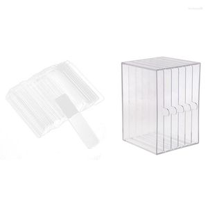 Nagelkonstsatser 2 St￤ll False Tips Display Stand Practice Acrylic Gel Polish Holder A B