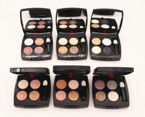 6pcs Marca Maquiagem Eye Shadow 4 Cores Paleta de sombras 2G Cosm￩ticos foscos de cor nua fosca