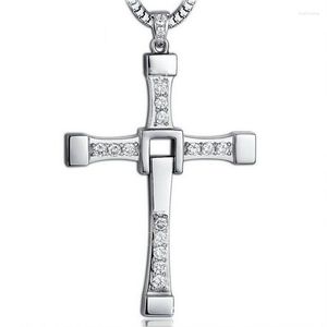 Pendentif Colliers Mode Cool Rapide Collier Croix Clouté Pour Homme Garçon Brillant Swing