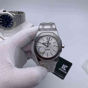 APS Factory Men Watch Love Piro 시리즈 15400st White Plate Stainless Steel Automatic Mechanical 3120 모든 하나의 움직임 41mm