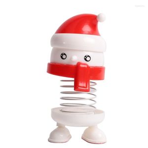 Interiördekorationer x7ae bil instrumentbräda härlig Santa Elk Snowman Office Cab Accessories Decoration till jul