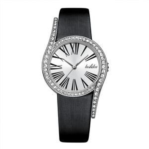 lmjli -Ladies Quartz Watch 31mm Dial Waterproof Watch PU Strap Really Buckle gifts