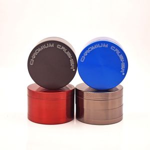 Acessórios para fumantes Marca personalizada Tabaco Grinder Chromium Crusher Metal Metal Zinc Alloy Herb Briers