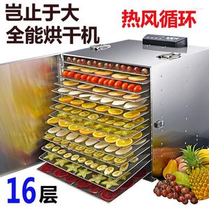 Bakeware Tools Stainless Steel Food Dehydrator Fruits Vegetable Drying Machine Dried Dryers Commercial Processor 16 Layer