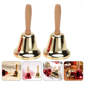 Party Supplies Bell Ring Service Restaurant El Reception Counter Bar Golden Desk School Customer Bells Handle Wood Classic