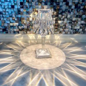 Bordslampor Senaste glaslampa f￶r sovrum vardagsrum skrivbordsstudie kristallkonstdekor bredvid nattljus ljusin br￶llop dekoration