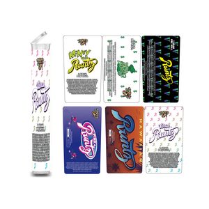 Skämt upp Runtz Preroll Tubes Mini Bottle Pop Top Cr Doob Pre ​​Roll Packaging Tube med klistermärken