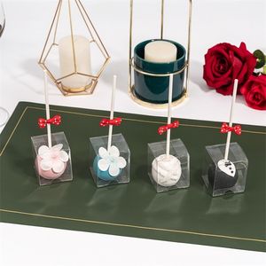 Gift Wrap Single Cake Pop Boxes With Hole 34" x 1 34" x 2" Small Plastic Clear Treat Boxes for Wedding Party Favors Baby Shower 220922