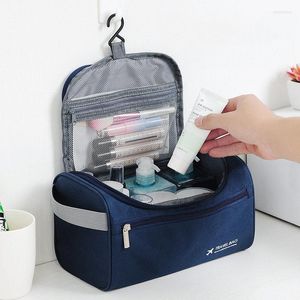 Storage Bags Waterproof Men Comestic Bag High Capacity Nylon Travel Toiletry Organizer Hanging Women Zipper Makeup Wash Pouch