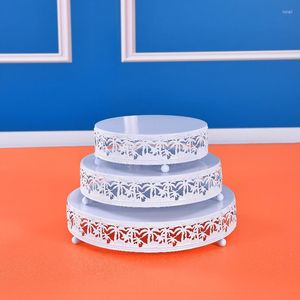 Przyjęcie przyjęcia dekoracje ślubne 3 poziomy małe uchwyt na babeczki złoty kartonowy stojak na ciasto